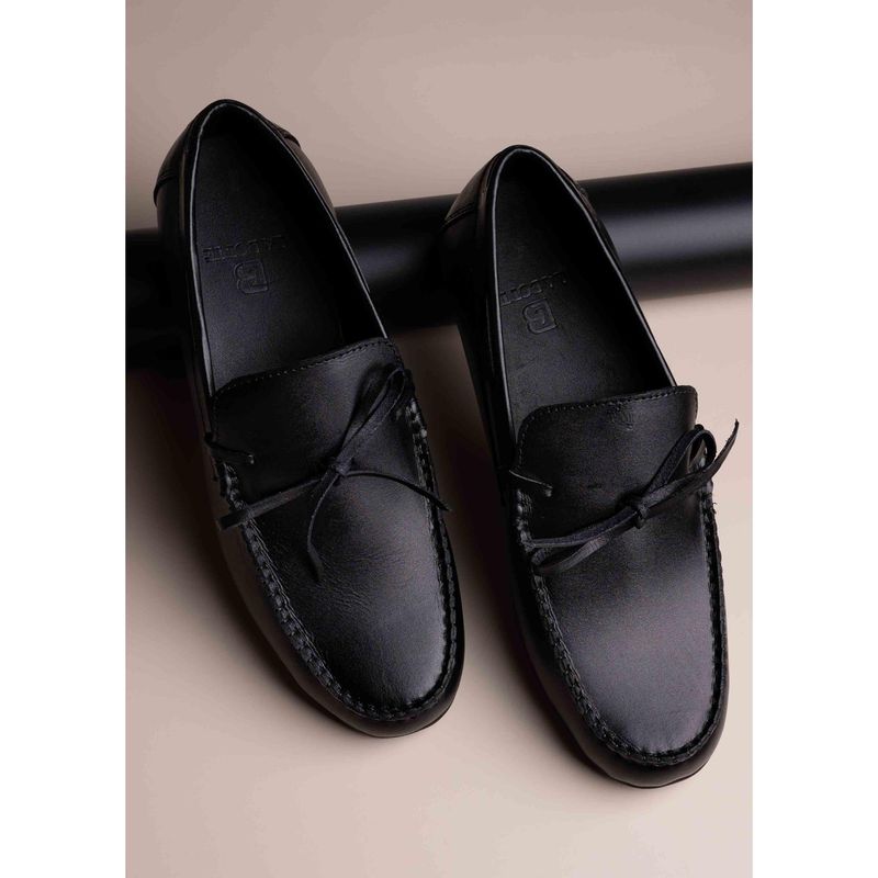 La Botte Men Black Solid Moccasins (EURO 42)
