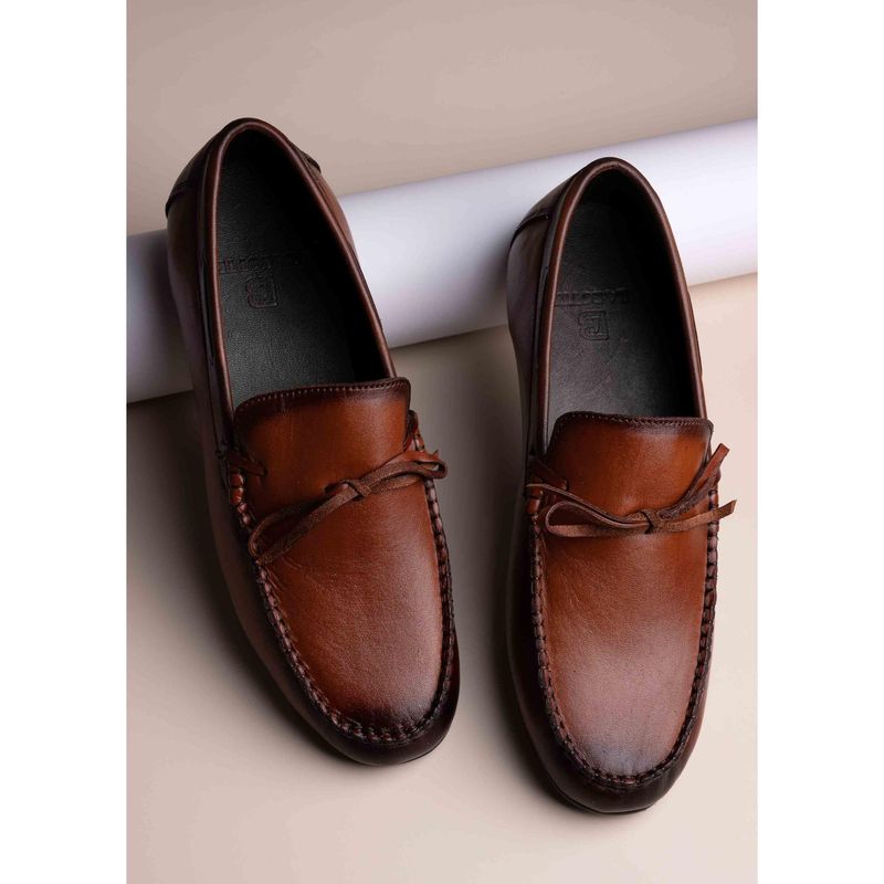 La Botte Men Brown Solid Moccasins (EURO 44)