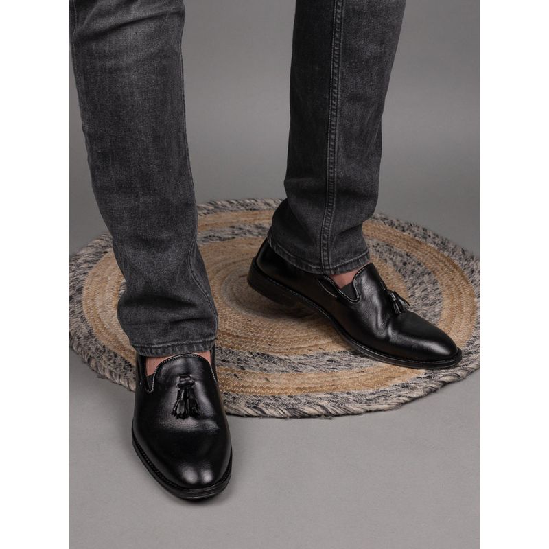 La Botte Men Black Solid Boat Shoes (EURO 40)