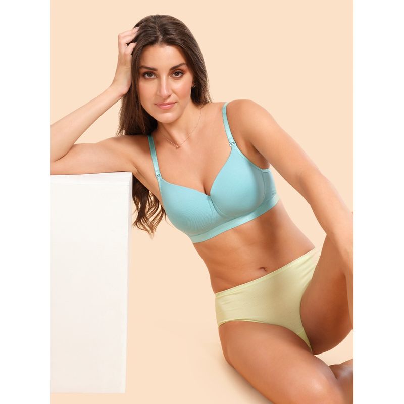 Enamor Fabcool Breathable Cup Antimicrobial Padded Wirefree High Coverage T-Shirt Bra A165 (36C)