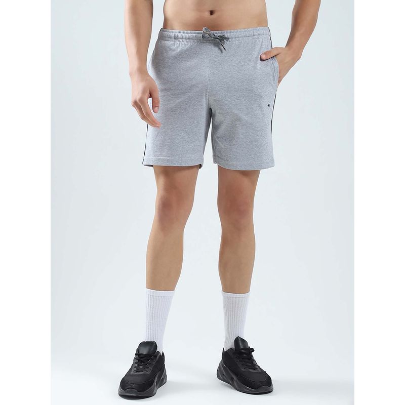 Monte Carlo Men Grey Solid Regular Fit Bermuda Shorts (M)