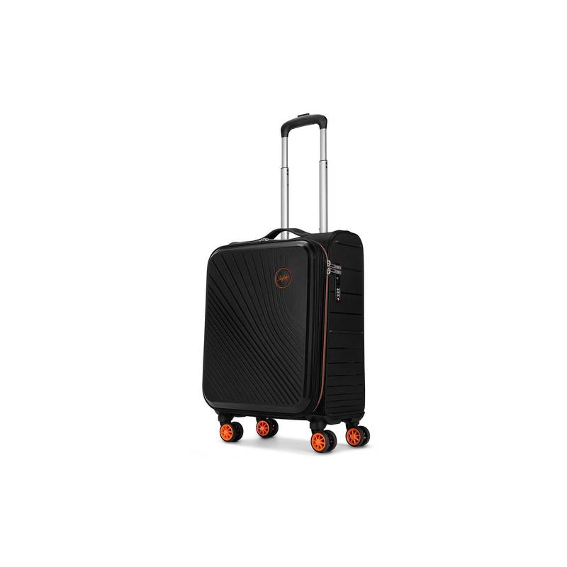 Skybags Unisex Fusion Black Hybrid Trolley Bag (S)