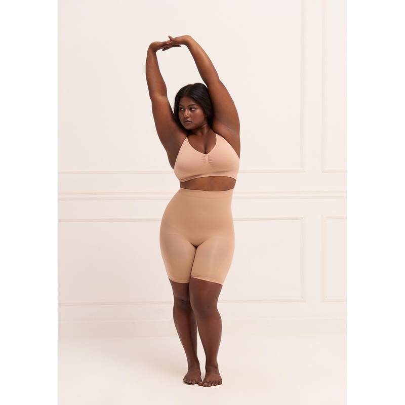 Underneat Women Seamless High Waist Butt Lifting Body Shaper Shorts (XL/XXL)