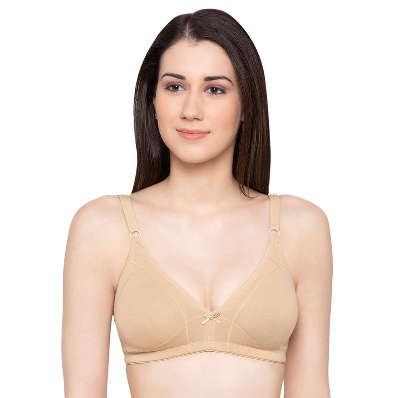 Candyskin Nude Cotton Non Padded Non Wired Bra (32C)