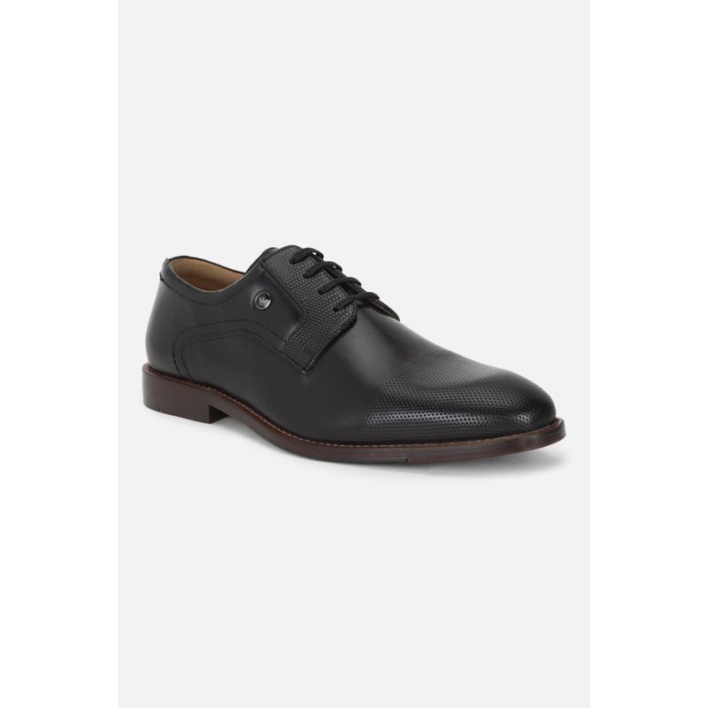Louis Philippe Men Black Leather Lace Up Shoes (UK 11)