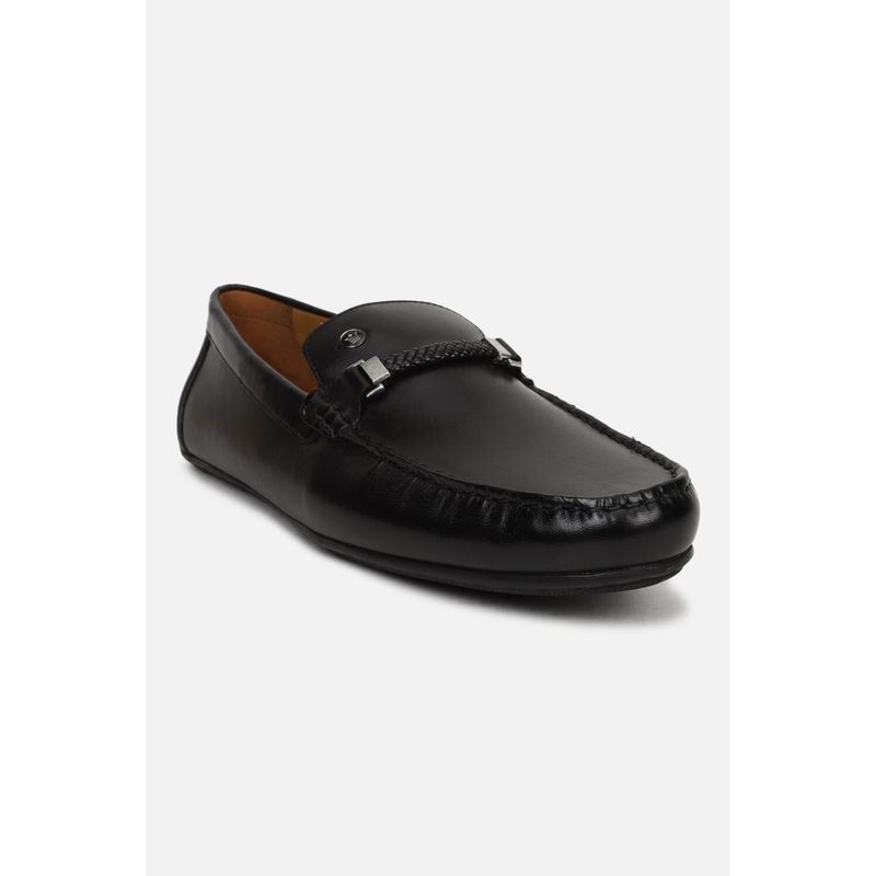 Louis Philippe Men Black Loafers (UK 10)