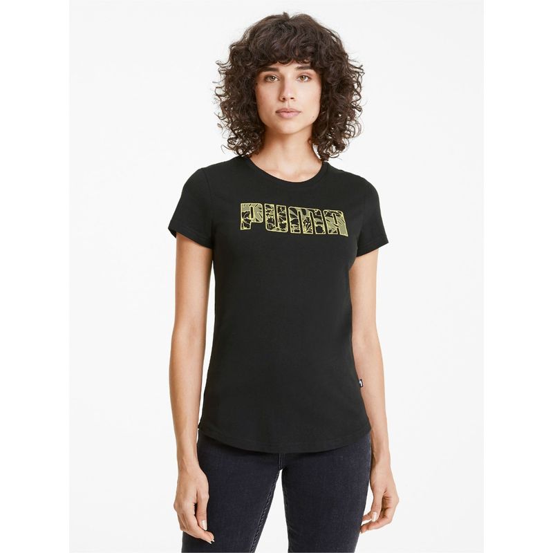 Puma Summer Womens Black T-Shirt (M)