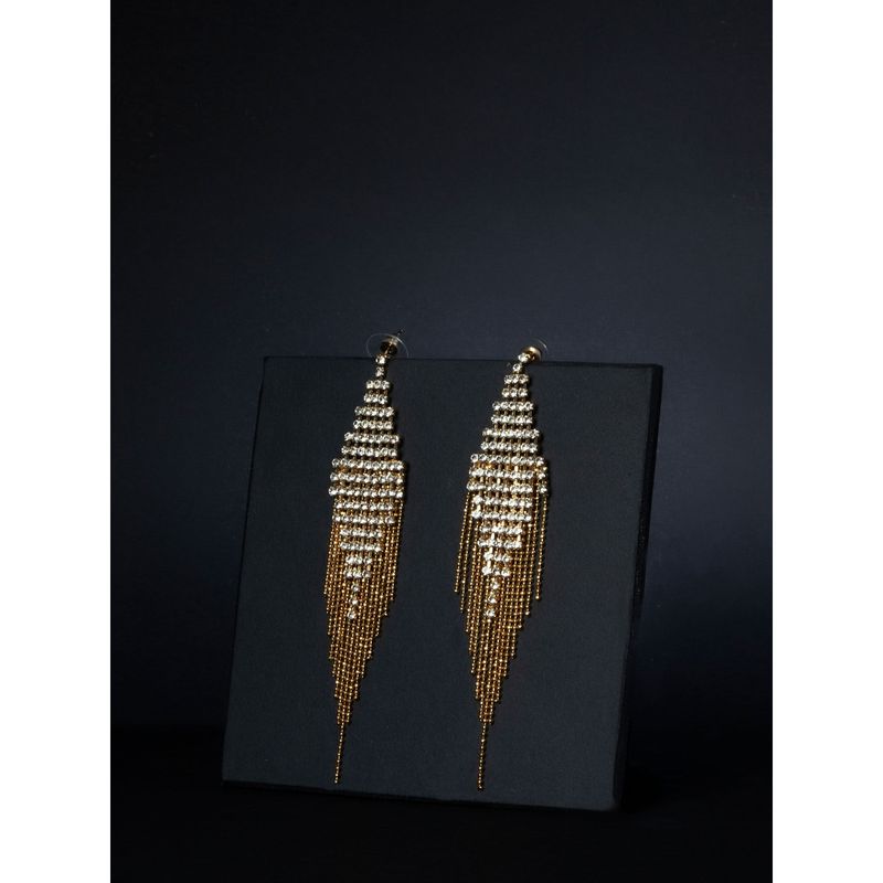 Buy KAZO Golden Dazzling Danglers Online