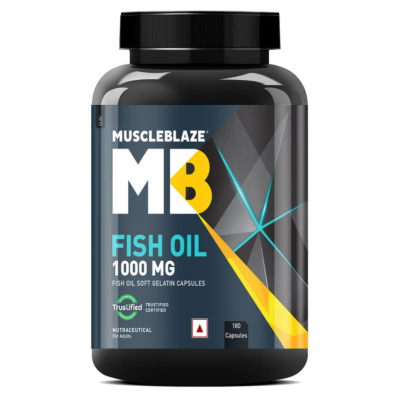 MuscleBlaze Fish Oil 1000mg Capsules