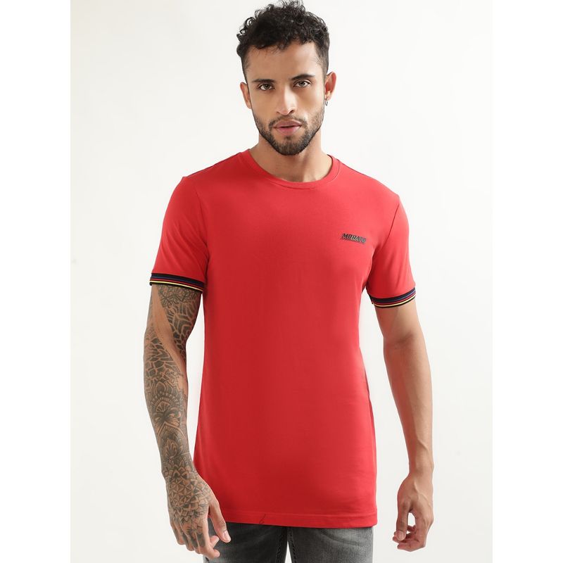 Antony Morato Mens Solid Red T-Shirt (M)