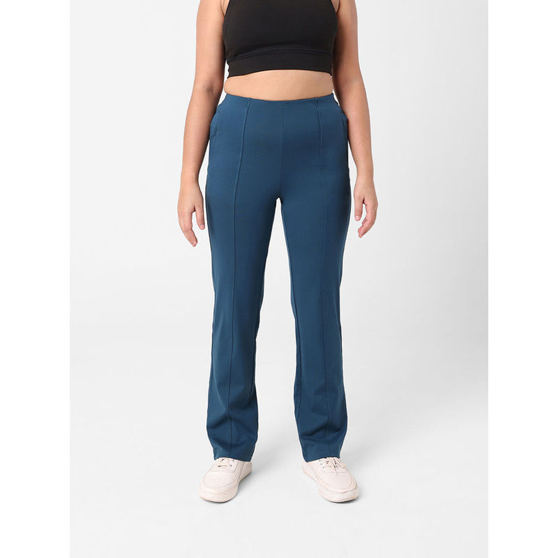 Blissclub Women Pine On The Go Straight Sweatpants with Pintuck Design (M)