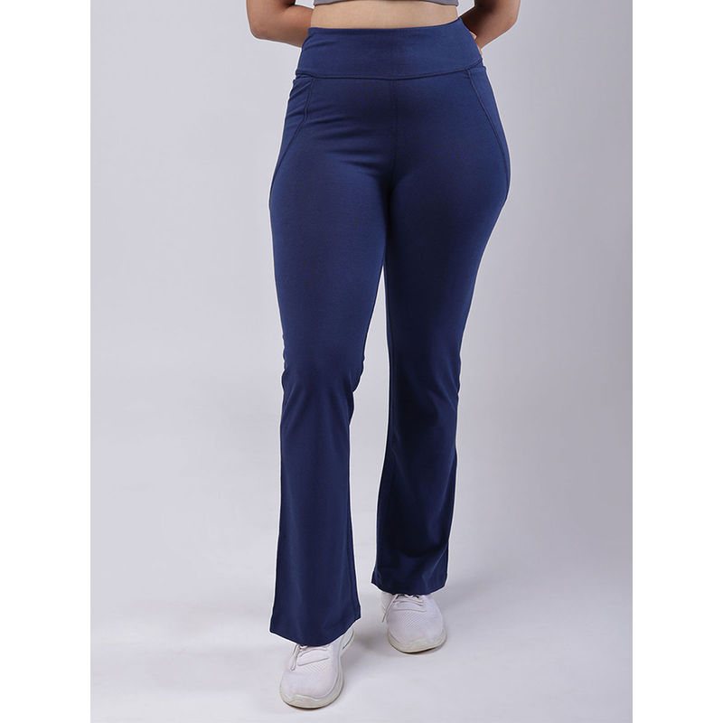Blissclub Women Navy Groove - In Cotton Sweatpants Regular (3XL)