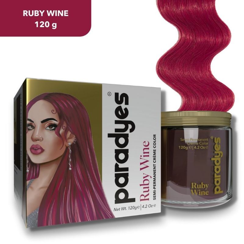 Paradyes Ammonia Free Semi-Permanent Hair Color Jewel Tone Series - Ruby Wine