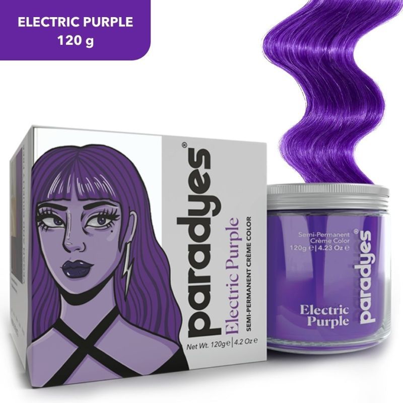 Paradyes Ammonia Free Semi-Permanent Hair Color Disco Pop 22 - Electric Purple