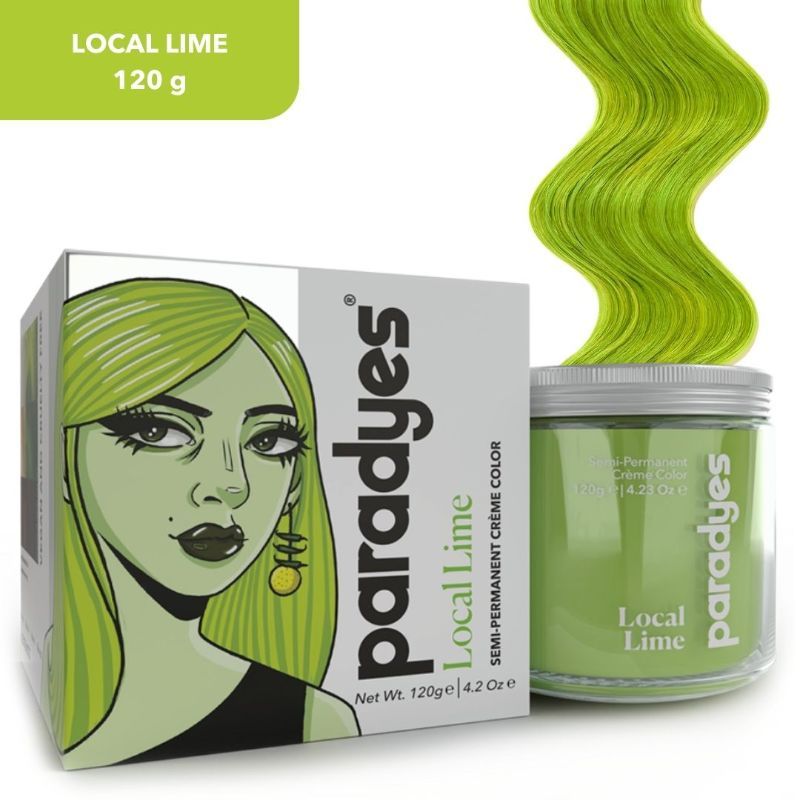 Paradyes Ammonia Free Semi-Permanent Hair Color Disco Pop 22 - Local Lime