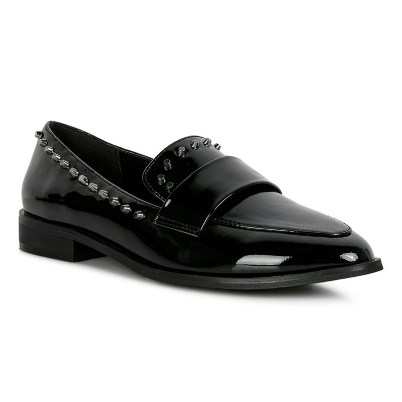 Rag & Co Solid Black Loafers (EURO 38)