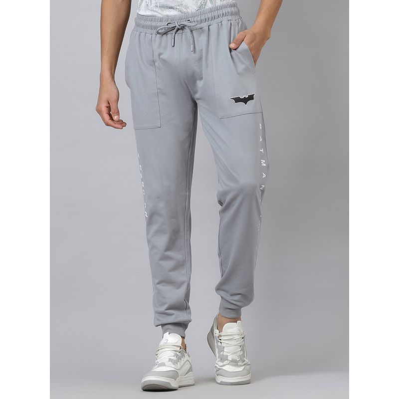Free Authority Official Dc Comics Batman Printed Cotton Blend Grey Joggers (38)