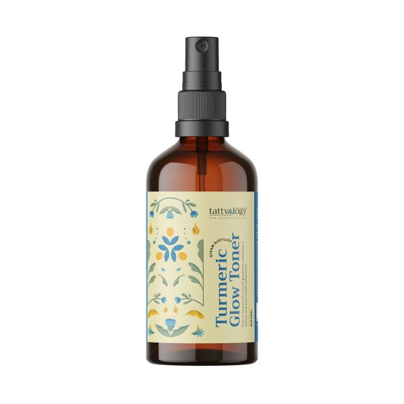 Tattvalogy Turmeric Radiance Toner - Natural Hydrosol, Brightens Skin, Reduces Acne & Evens Tone