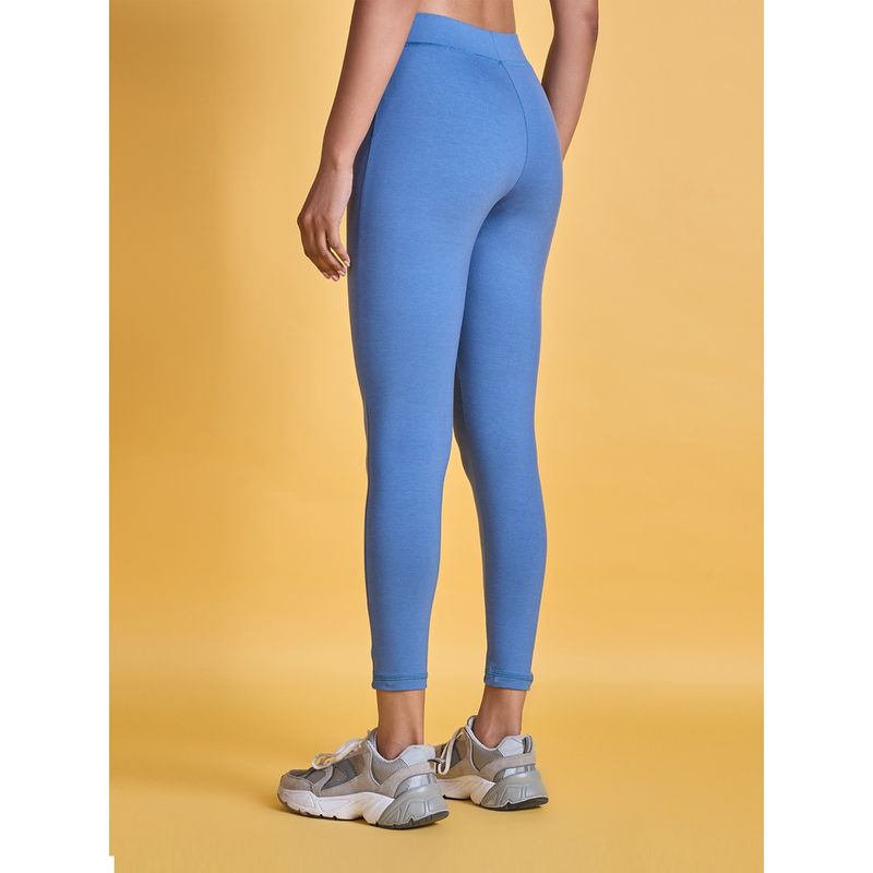 Nykd By Nykaa Iconic Comfort Legging -NYAT076-Coronet blue (M)