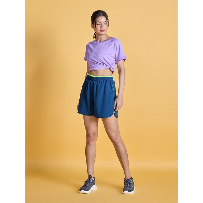 Nykd by Nykaa Woven Athletic Shorts NYAT275 Navy (XL)