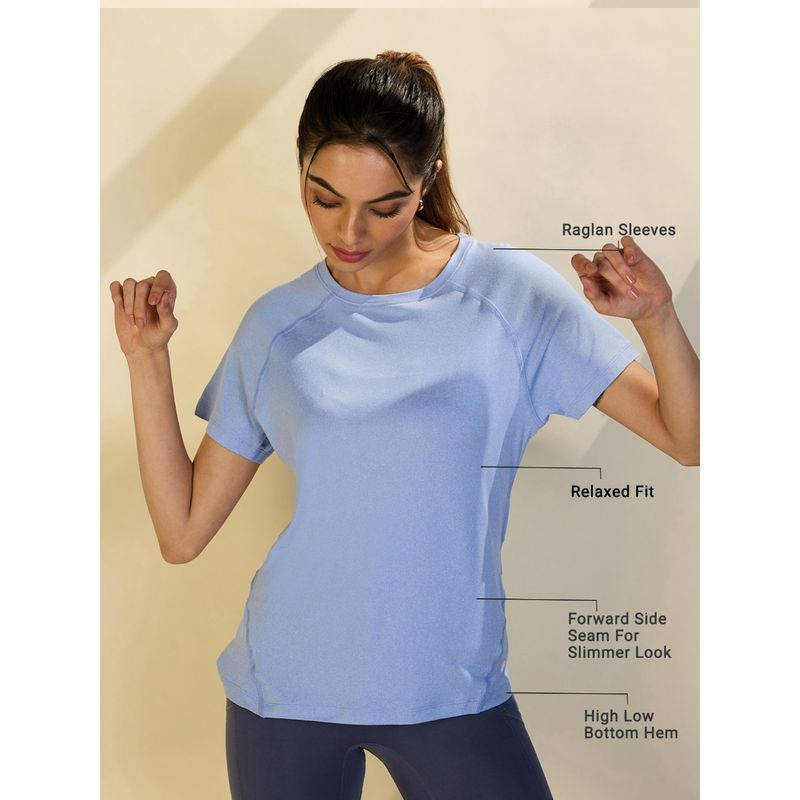 Nykd by Nykaa Sun Protect Tee NYK296 Hydrangea Melange (M)