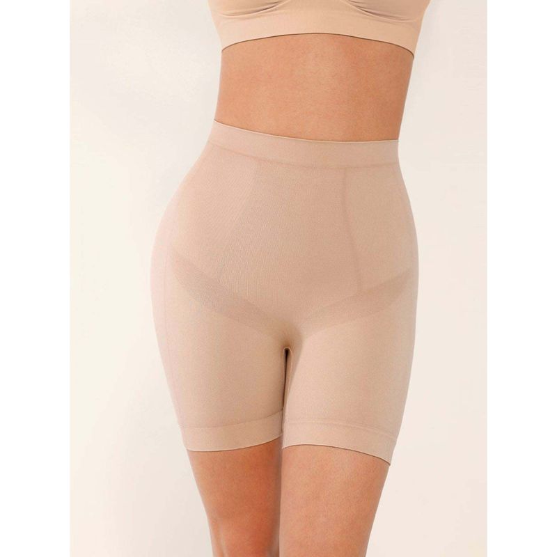 Women Seamless High-Rise Butt-Lifting Body Shaper Shorts (XS/S)