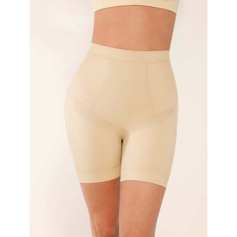 Women Seamless High-Rise Butt-Lifting Body Shaper Shorts (M/L)