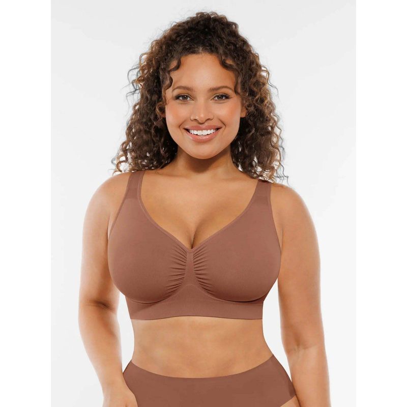 Shop The Edit Beige Solid Regular Fit Bra (3XL)
