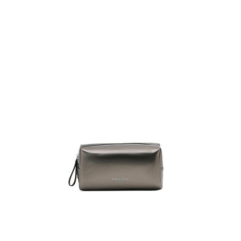 MIRAGGIO Unisex Tiana Silver Travel & Utility Pouch (S)
