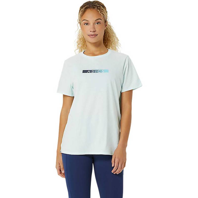ASICS Blue Solid Cotton Regular T-Shirt (XS)