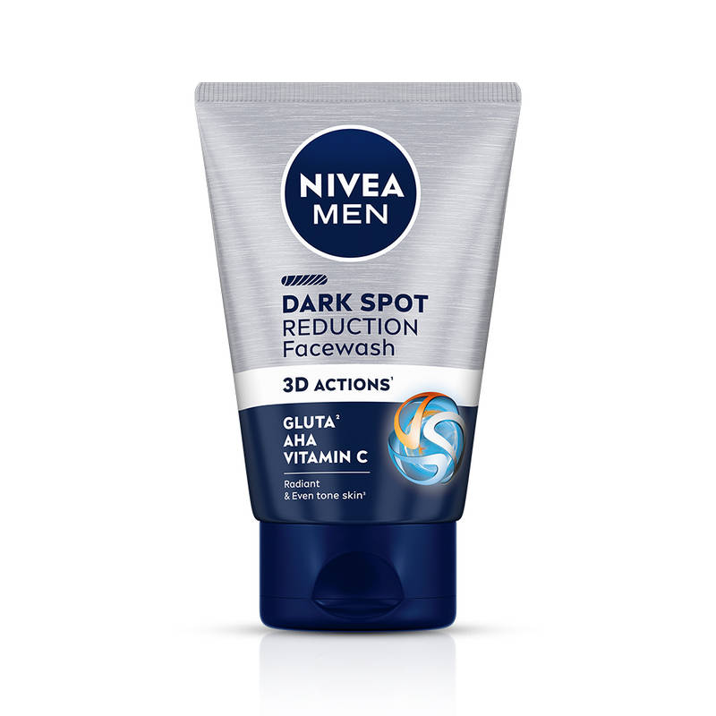 NIVEA MEN Dark Spot Reduction Face Wash | Gluta & AHA Cleanser | Helps Reduce the Appearance of Tan