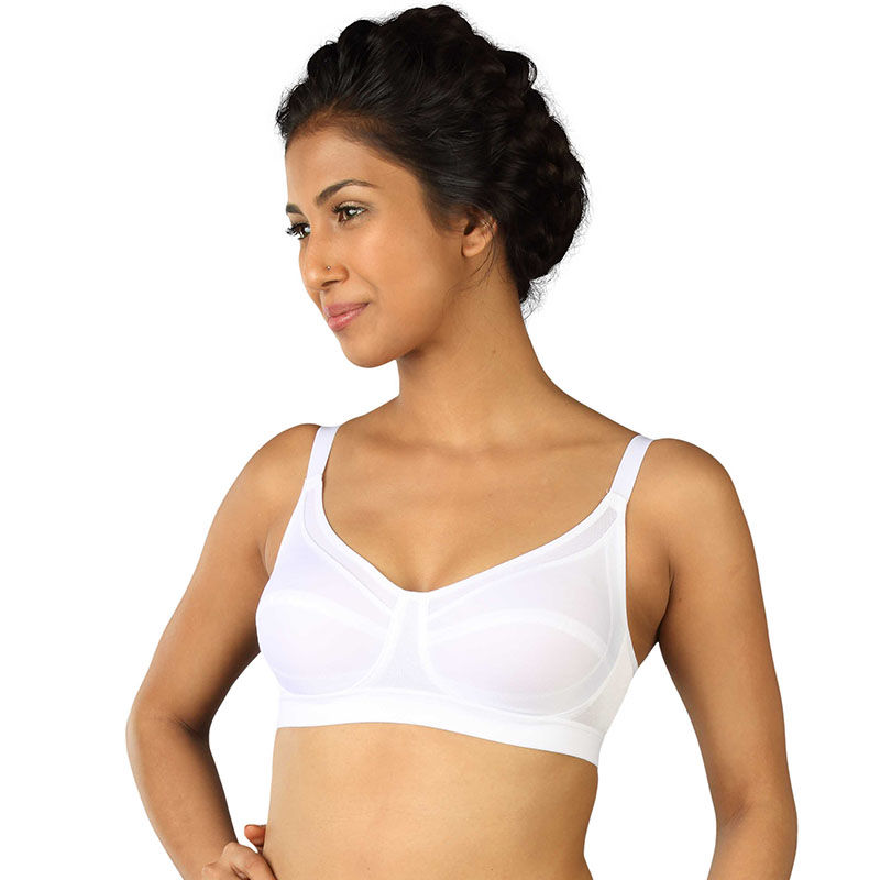 Triumph Triaction 64 Wireless Non Padded Comfortable Support Bra - White (36D)
