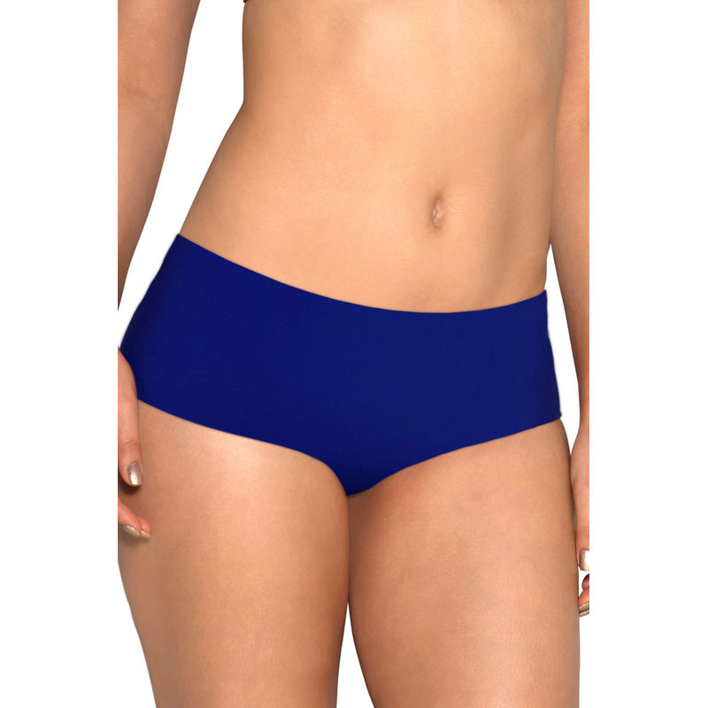 Amante Vanish No-Show Low-Rise Hipster Panty - Blue (S)