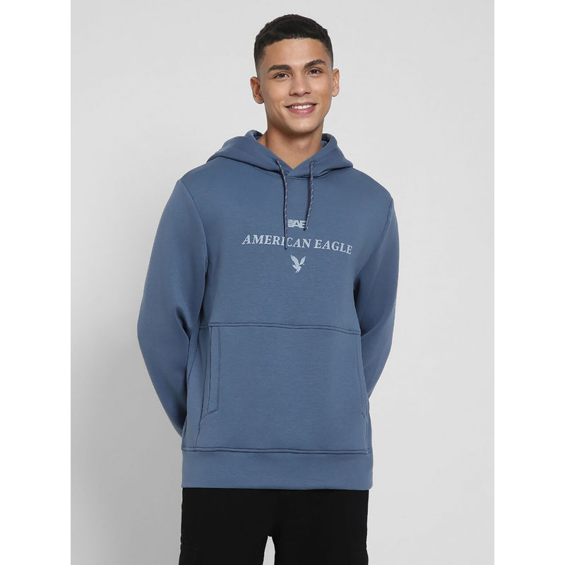 American Eagle Men Blue Hoodie (XS)