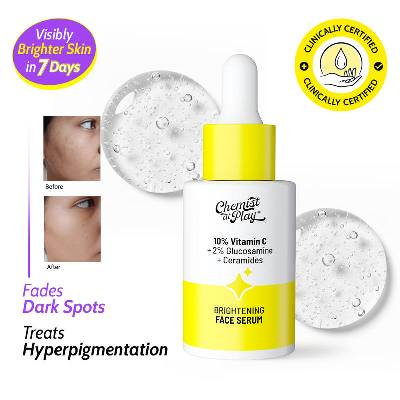 Chemist At Play 10% Vitamin C Face Serum |Brightens Skin |Treats Dark Spots & Hyperpigmentation