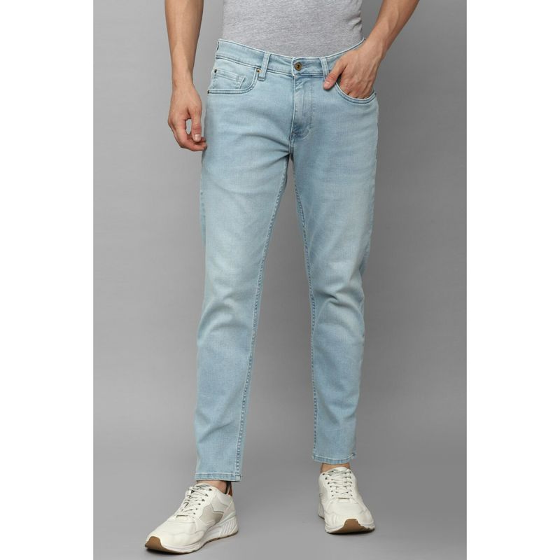 Buy Louis Philippe Men Blue Light Regular Fit Jeans Online