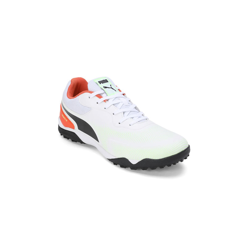 Puma Unisex Truco Iii Tt White & Orange Football Shoes (UK 11)