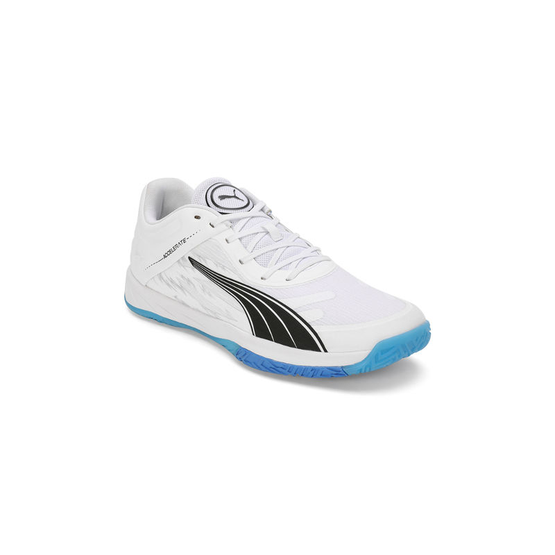 Puma Unisex Accelerate Turbo White Indoor Badminton Shoes (UK 6)