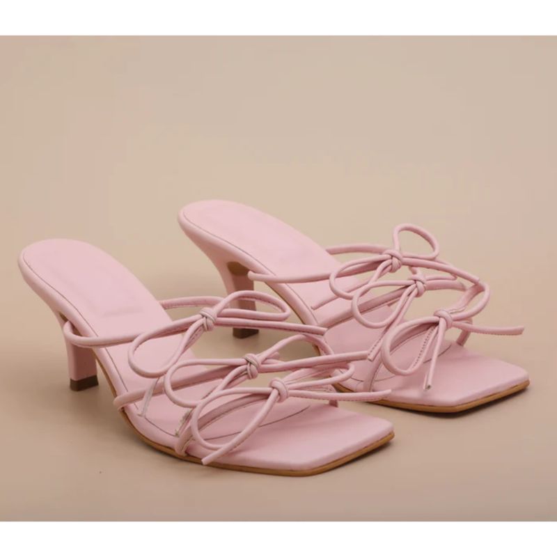 Shoe that fits you Baby Pink Bow Heels (EURO 35)