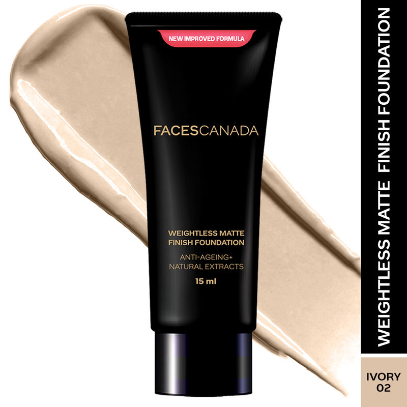 Faces Canada Mini Weightless Matte Finish Foundation - Ivory 02