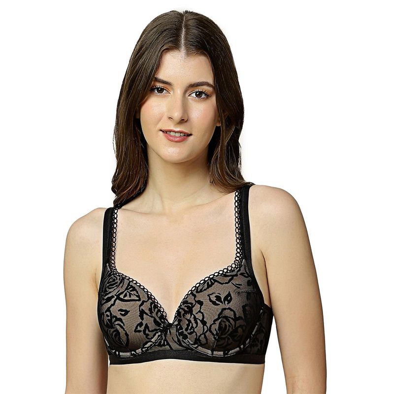 Triumph Rose Spotlight Padded Wired Everyday Bra - Black (32D)