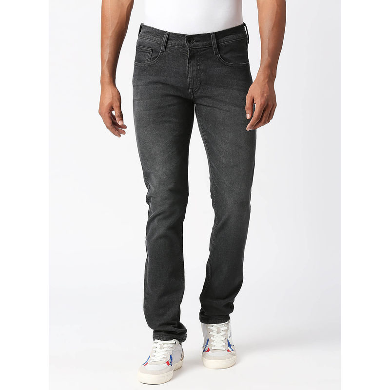 Pepe Jeans Men Vapour Mid Waist Light Fade Black Jeans (30)