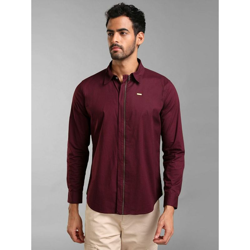 KAZO Cotton Stretch Shirt with Zipper Closure (S)