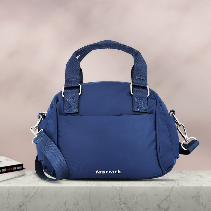 Buy Fastrack Royal Blue Spacious Handbag for Women Online