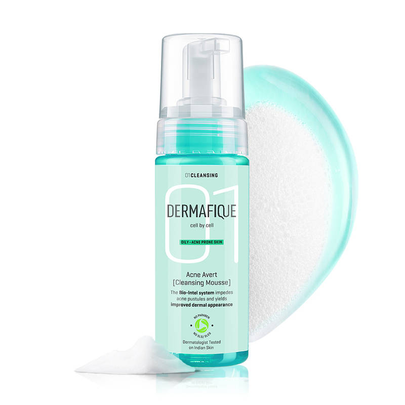 Buy Dermafique Acne Cleansing Mousse Facewash With Salicylic Acid & Niacinamide - Disrupts Biofilm Online