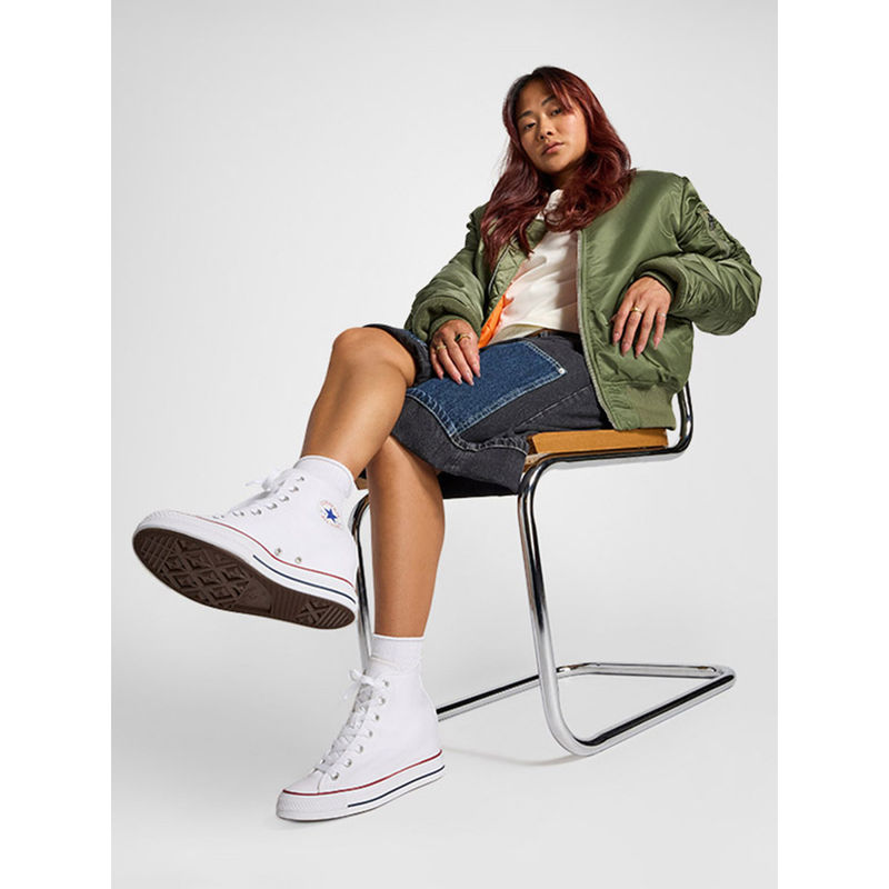 Converse Women Chuck Taylor All Star Classic Wedge Platform High Top Sneakers (UK 3)