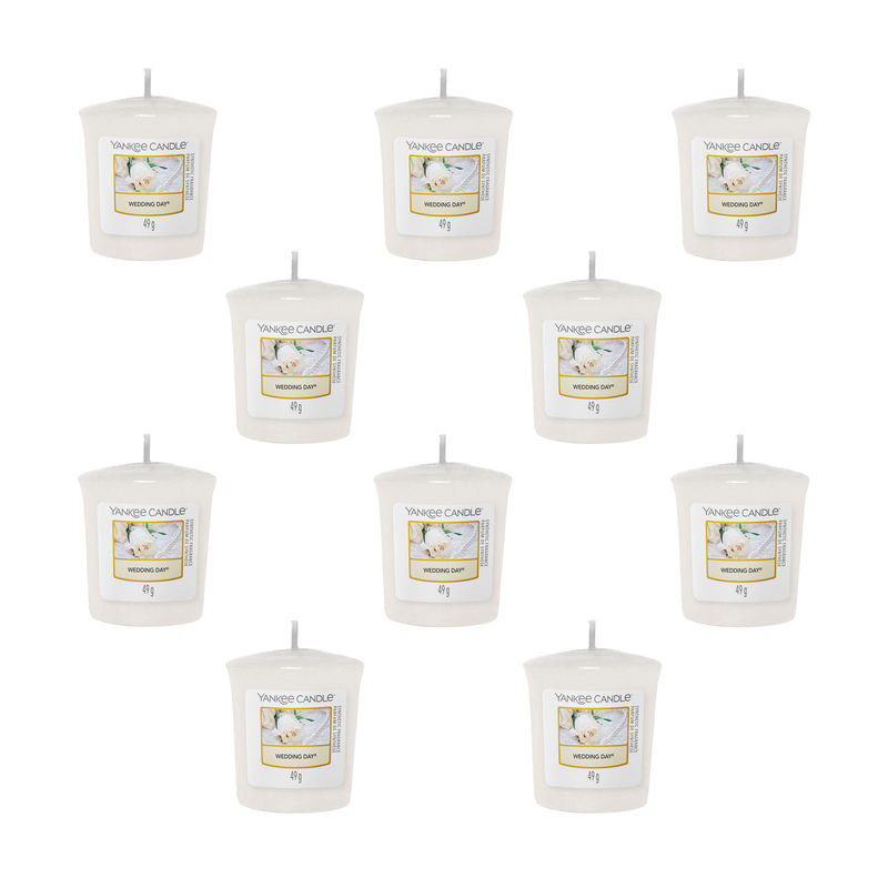 Yankee Candle Classic Votive Wedding Day Scented Candles Pack Of 10 Buy Yankee Candle Classic Votive Wedding Day Scented Candles Pack Of 10 Online At Best Price In India Nykaa