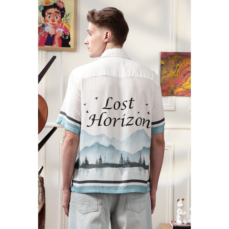 Eszett Lost Horizon White Oversized Shirt (S)