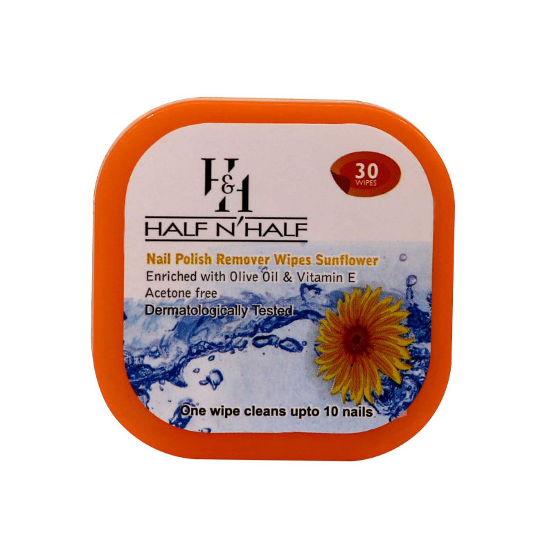 Half N Half Nail Polish Remover Wipes Sunflower Buy Half N Half Nail