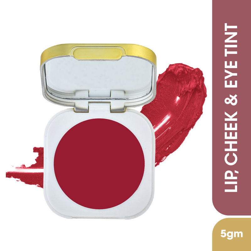 TAC - The Ayurveda Co. Retro Red Plum Lip & Cheek Tint Deep Nourishment & Long Lasting Impact